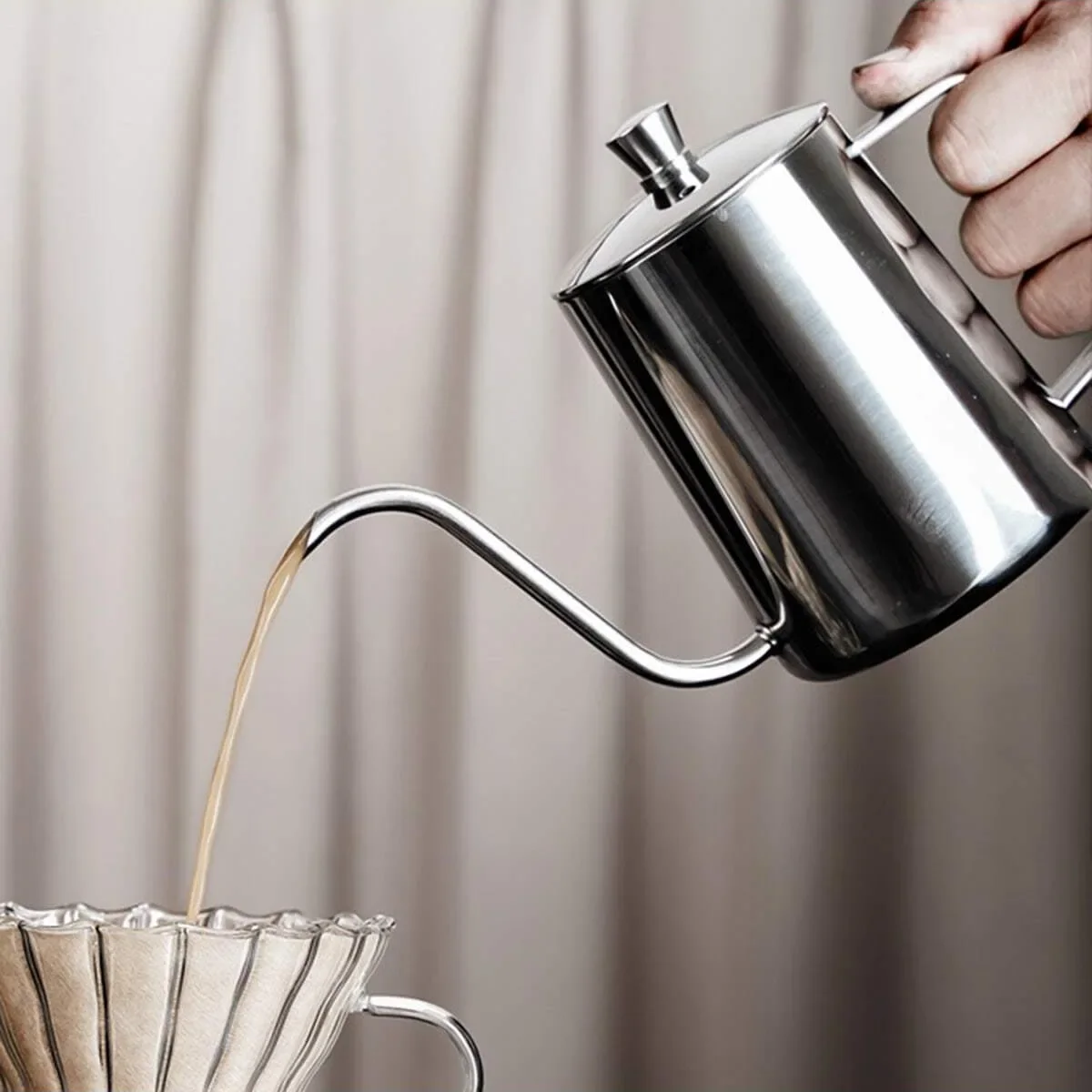 Aço inoxidável despeje-over ca - Coffee Equipment Pour Over avaliação e preço