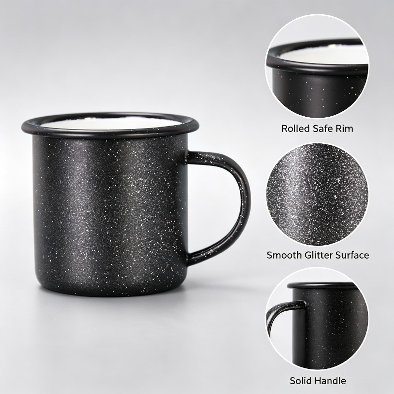 Caneca Vintage Esmaltada com P - Vintage Coffee Equipment avaliação e preço
