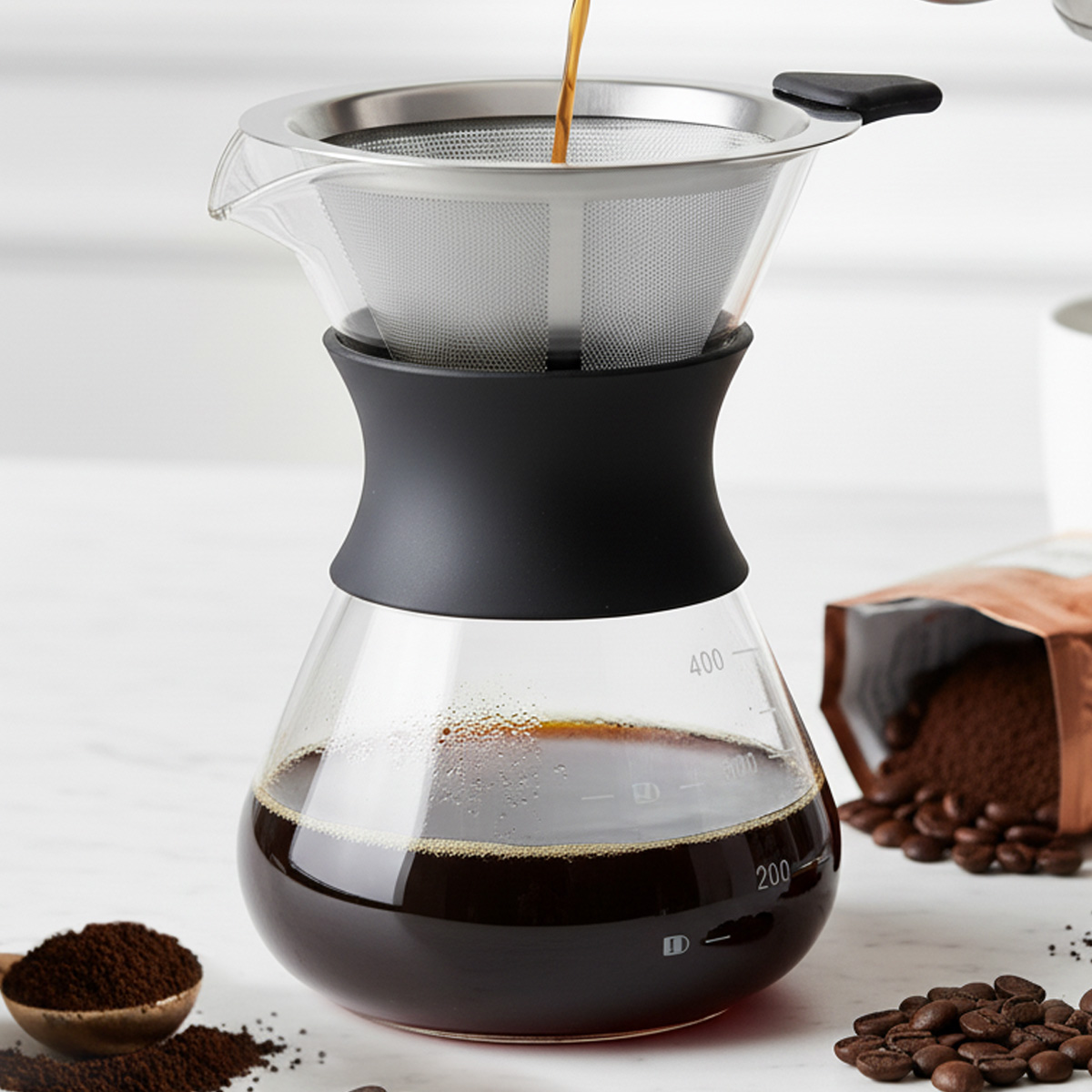 Leeseph Glass Pour Over Coffee - Coffee Equipment Pour Over avaliação e preço