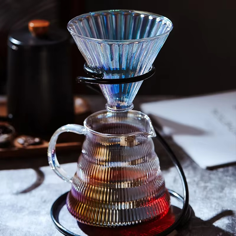 Colorido despeje sobre conjunt - Coffee Equipment Pour Over avaliação e preço