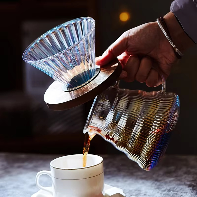 Colorido despeje sobre conjunt - Coffee Equipment Pour Over avaliação e preço
