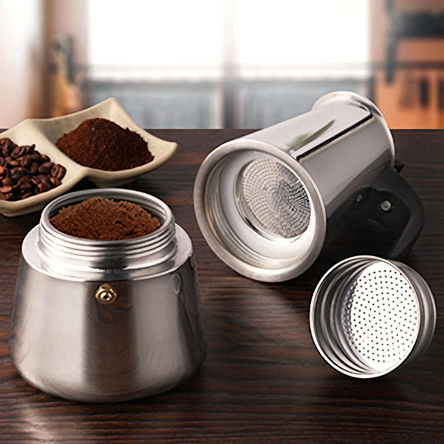 4/6/9 Xícaras Moka Pot Caffe M - Equipment Of Coffee Machine avaliação e preço
